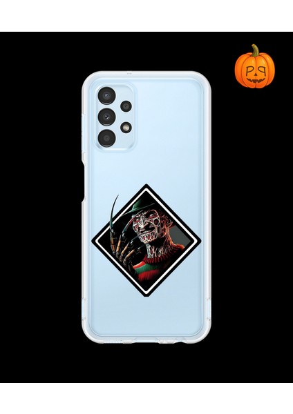 Samsung Galaxy A13 Uyumlu Şeffaf Kılıf Horror 2 Tasarımlı