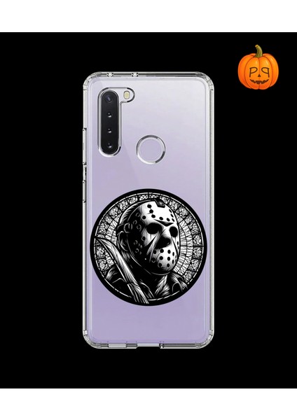 Samsung Galaxy A21 Uyumlu Şeffaf Kılıf Horror 5 Tasarımlı