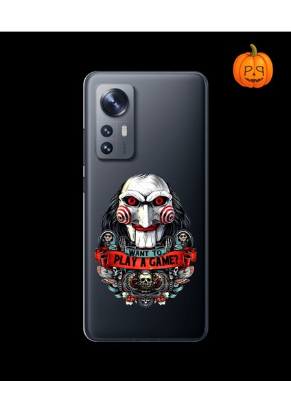 Xiaomi Mi 12 Pro Uyumlu Şeffaf Kılıf Horror 7 Tasarımlı