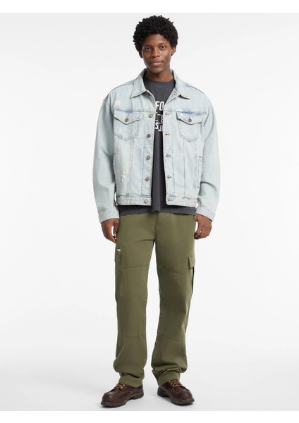 Jeans Erkek Çok Renkli Denim Parka M5YN38D5M5A-GJVD