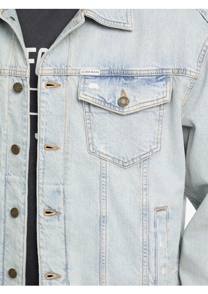 Jeans Erkek Çok Renkli Denim Parka M5YN38D5M5A-GJVD fiyatları