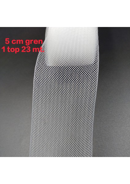 Gren 5 cm Beyaz-1 Top 25 Yard (22,85 Metre)-Gelinlik ve Abiye Elbise Dikim Işleri Için fiyatları