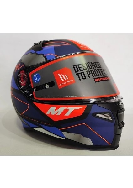 mt Revenge 2 Hector Garzo A7 Mat Mavi - Şeffaf Vizörlü