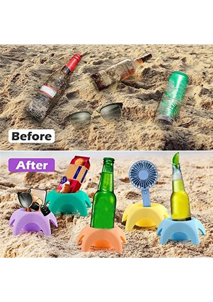 Plaj Tatili Için Temel Aksesuarlar, Plaj Bardak Tutucuları, Kum Bardak Altlıkları, Kadınlar Için Plaj Seyahati Temel Ürünleri (Yurt Dışından) fırsatları