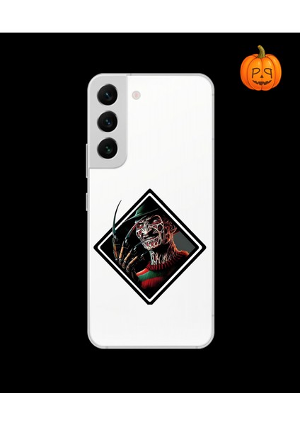 Samsung Galaxy S22PLUS Uyumlu Şeffaf Kılıf Horror 2 Tasarımlı