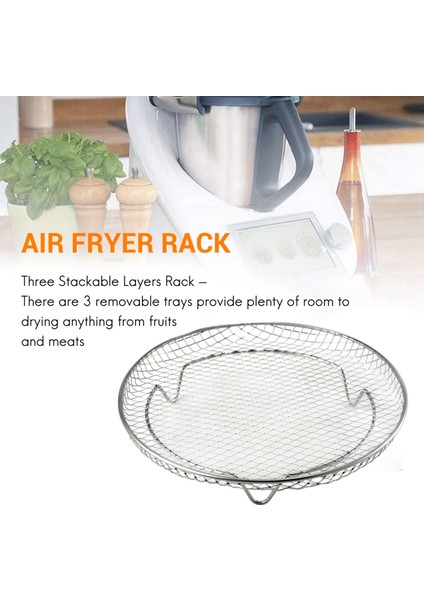 Gowise Phillips Usa Cozyna Ninja Air Fryer Için Air Fryer Aksesuarları Üç Istiflenebilir Raf, Air Fryer Rafı (Yurt Dışından) indirimleri