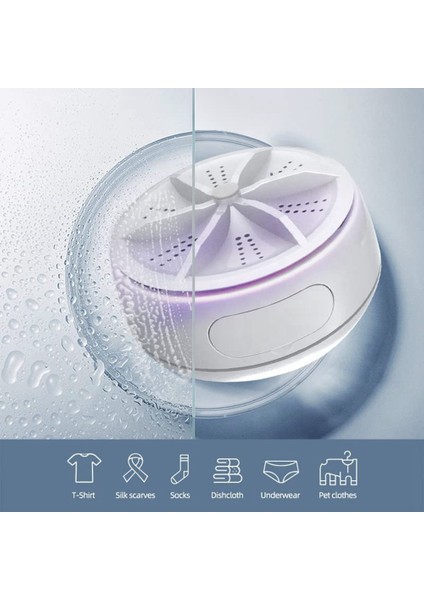 Kamp/ev/seyahat/daire/yurtlar Için Taşınabilir Ultrasonik Mini Çamaşır Makinesi, Kişisel Temizlik Makinesi (Yurt Dışından) fırsatları