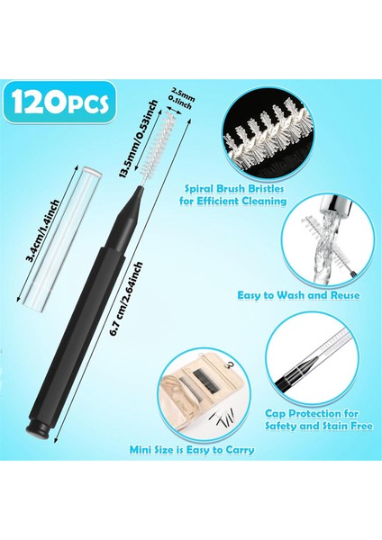 120 Adet Diş Arası Fırçası, Diş Teli Fırçası Temizleyici, Diş Temizleme Aletleri, Etkili Ağız Bakımı Için Spiral Diş Fırçası (Yurt Dışından) fiyatları