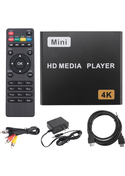 Mini 4K HDD Medya Oynatıcısı 1080P Yatay ve Dikey Dijital Video Oynatıcı USB Sürücü/sd Kartlar ve Abd Fişi (Yurt Dışından) fiyatları