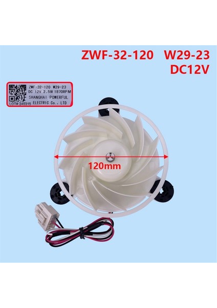 Meiling Buzdolabı ZWF-32-120 W29-23 Soğutma Fanı Motoru DC12V 2,5W 1870RPM Için Buzdolabı Dondurucu Fan Motoru (Yurt Dışından) fiyatları