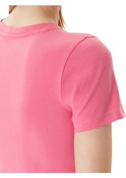 Jeans Kadın Pembe Slim Fit T-Shirt W4YI04J1314-A619 fırsatları