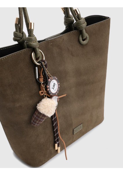 Volten Hakiki Süet Deri Haki Kadın Omuz Çantası fiyatları