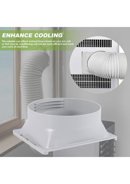 Taşınabilir Klima Egzoz Hortumu Bağlantı Parçası Pencere Adaptörü Klima Ünitesi Boru Bağlantı Parçaları ve Aksesuarları Kare - Yuvarlak (Yurt Dışından) indirimleri