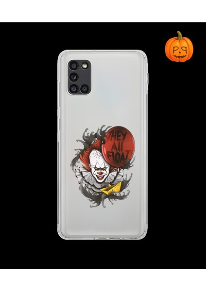 Samsung Galaxy A31 Uyumlu Şeffaf Kılıf Horror 1 Tasarımlı