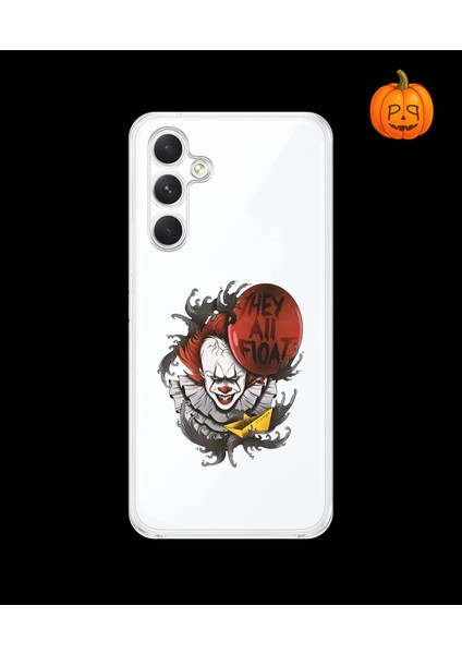 Samsung Galaxy A34 Uyumlu Şeffaf Kılıf Horror 1 Tasarımlı