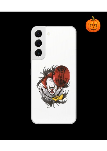 Samsung Galaxy S22 Uyumlu Şeffaf Kılıf Horror 1 Tasarımlı