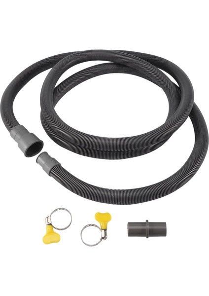 Otomatik Tamburlu Çamaşır Makinesi Tahliye Borusu Tahliye Hortumu Bağlantı Parçaları, 3 Metre (Yurt Dışından)