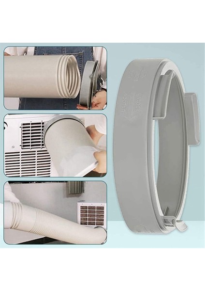 Taşınabilir Klima Aksesuarları Pencere Kaydırma Kiti Plaka Pencere Adaptörü Boru Adaptörü Egzoz Hortumu Bağlantısı (Yurt Dışından) modelleri