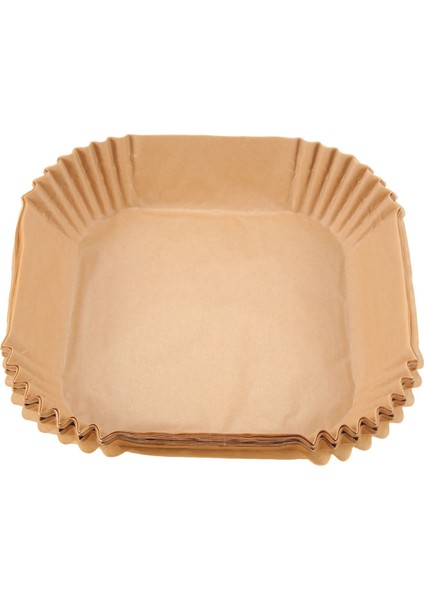 50 Adet Air Fryer Parchment Kağıt Kaplamaları Yapışmaz Tek Kullanımlık Kaplamalar, Pişirme Için Delikli Kare Parchment Kağıdı (Yurt Dışından) fiyatları