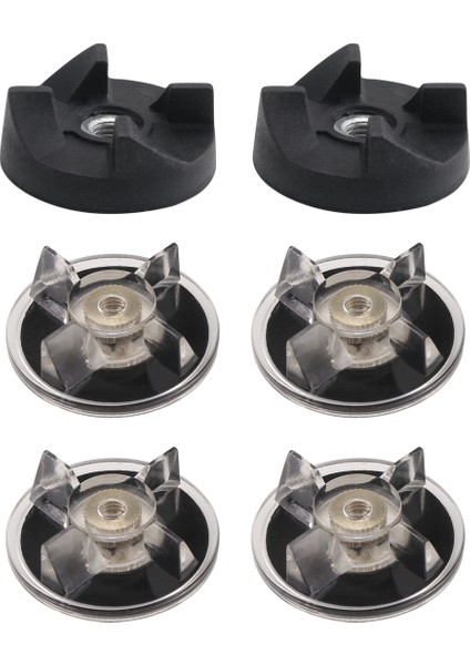 Magic 250W Blender Yedek Parçaları Için 4 Plastik Dişli Tabanı + 2 Kauçuk Dişli (Yurt Dışından)