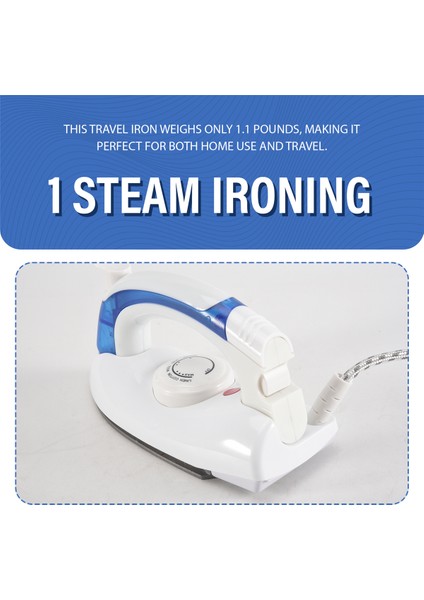Seyahat Ütüsü Giysiler Için Taşınabilir Buharlı Ütü Mini Ütü Yapışmaz Plakalı Kuru Ütüleme Buharlı Ütüleme Hızlı Isınma Ab Fişi (Yurt Dışından) indirimleri