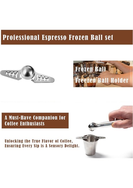 Espresso Kahvesi Için Espresso Dondurulmuş Top, Espresso Soğutma Aracı, Paslanmaz Çelik Soğutucu Top/buz Küresi, Espresso Soğutucu (Yurt Dışından) fırsatları