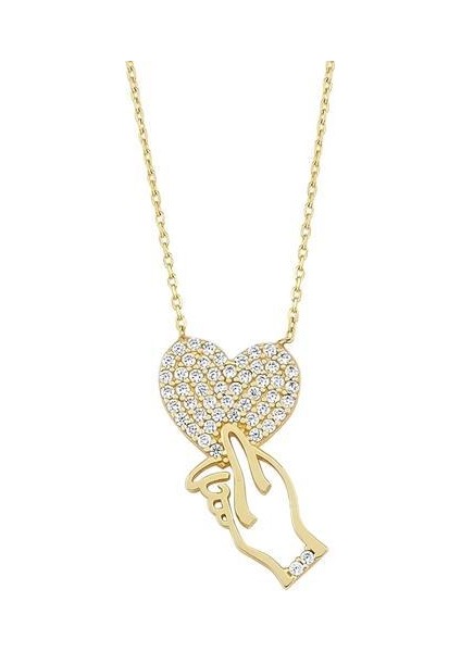 Altın Kalp Kolye modelleri