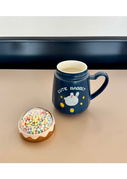 Kedi Figürlü Seramik Kupa Mavi indirimleri