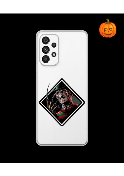 Samsung Galaxy A73 Uyumlu Şeffaf Kılıf Horror 2 Tasarımlı