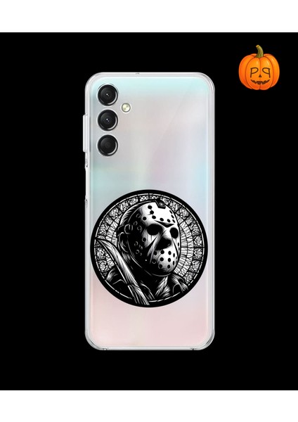 Samsung Galaxy A14 Uyumlu Şeffaf Kılıf Horror 5 Tasarımlı