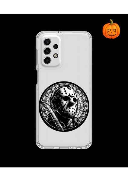 Samsung Galaxy A33 Uyumlu Şeffaf Kılıf Horror 5 Tasarımlı