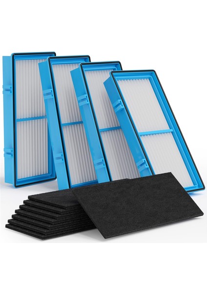 Holmes Aer1 HAPF30 Hava Temizleyicileri Için Filtre Değişimi, 4 Gerçek Hepa Filtre + 8 Karbon Güçlendirici Filtre (Yurt Dışından)