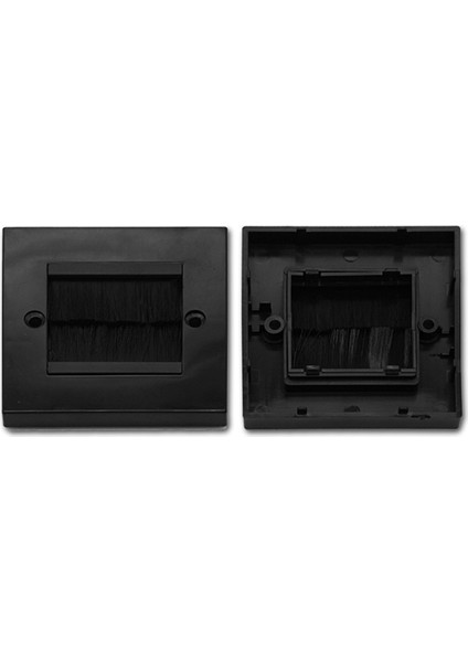 2 Adet Duvar Fırçası Duvar Plaka Fırçası Tekli 1 Çeteli Duvar Prizi Kablo Giriş Plakası Düzenli Montajlı Ön Plaka Duvar Plakası Siyah (Yurt Dışından) modelleri