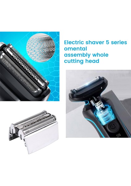 Braun 52S Serisi 5 Elektrikli Tıraş Makinesi Folyosu ve Kesici Kaseti 5020S 5030S 5040S 5050S 5070S Için Yedek Tıraş Makinesi Başlığı (Yurt Dışından) fırsatları