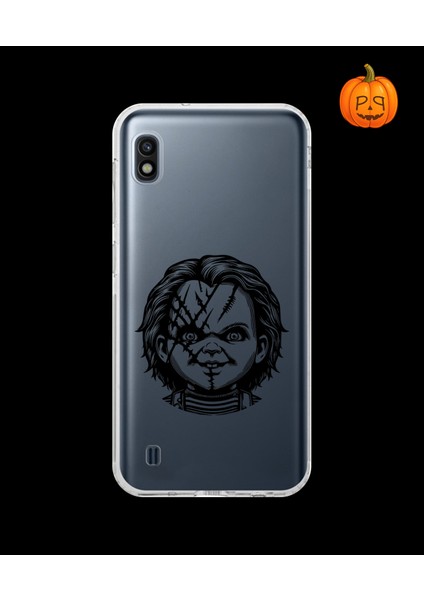 Samsung Galaxy A10 Uyumlu Şeffaf Kılıf Horror 4 Tasarımlı