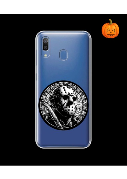 Samsung Galaxy A20 Uyumlu Şeffaf Kılıf Horror 5 Tasarımlı