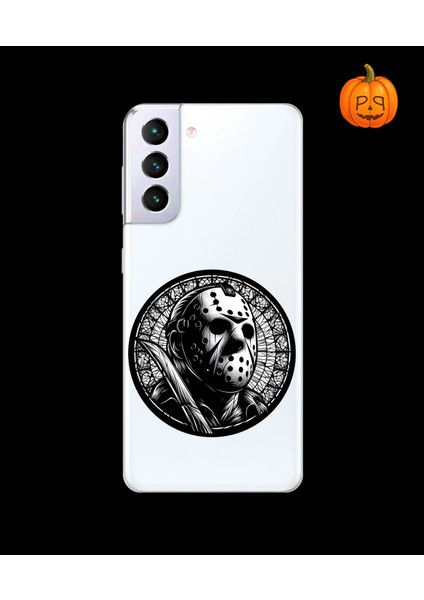 Samsung Galaxy S21PLUS Uyumlu Şeffaf Kılıf Horror 5 Tasarımlı
