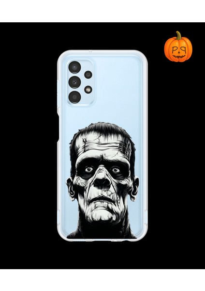 Samsung Galaxy A13 Uyumlu Şeffaf Kılıf Horror 6 Tasarımlı