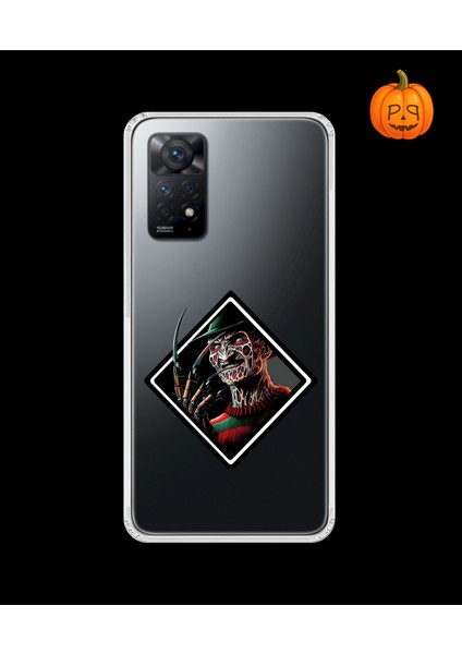 Xiaomi Redmi Note 11 Pro Uyumlu Şeffaf Kılıf Horror 2 Tasarımlı