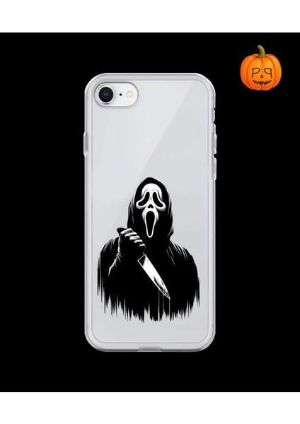 iPhone 7 Uyumlu Şeffaf Kılıf Horror 3 Tasarımlı