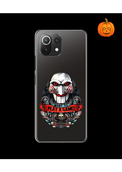 Xiaomi Mi 11 Uyumlu Şeffaf Kılıf Horror 7 Tasarımlı