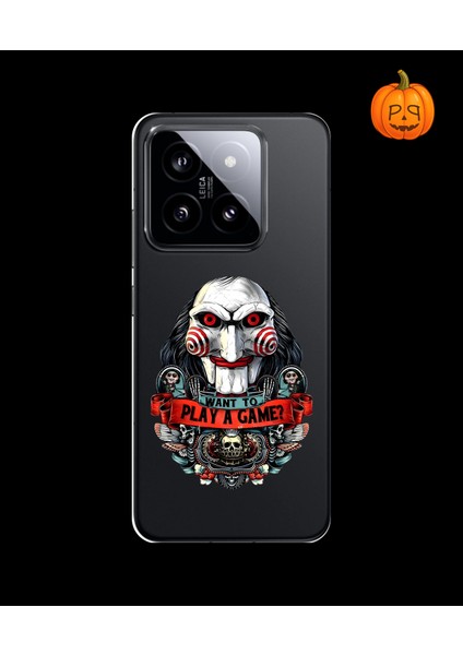 Xiaomi Mi 14 Uyumlu Şeffaf Kılıf Horror 7 Tasarımlı