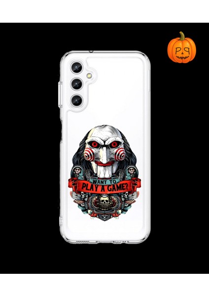 Samsung Galaxy A25 Uyumlu Şeffaf Kılıf Horror 7 Tasarımlı