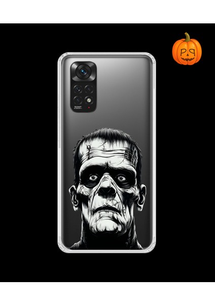 Xiaomi Redmi Note 11 Uyumlu Şeffaf Kılıf Horror 6 Tasarımlı