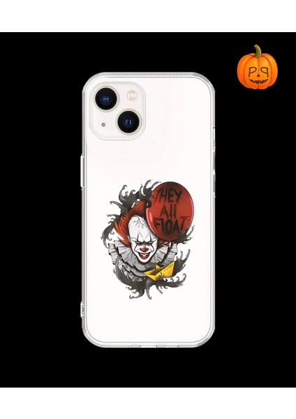 iPhone 13 Uyumlu Şeffaf Kılıf Horror 1 Tasarımlı