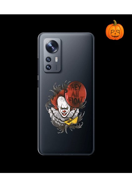 Xiaomi Mi 12 Pro Uyumlu Şeffaf Kılıf Horror 1 Tasarımlı