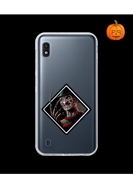 Samsung Galaxy A10 Uyumlu Şeffaf Kılıf Horror 2 Tasarımlı
