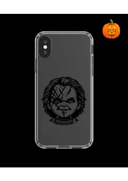 iPhone Xs Uyumlu Şeffaf Kılıf Horror 4 Tasarımlı