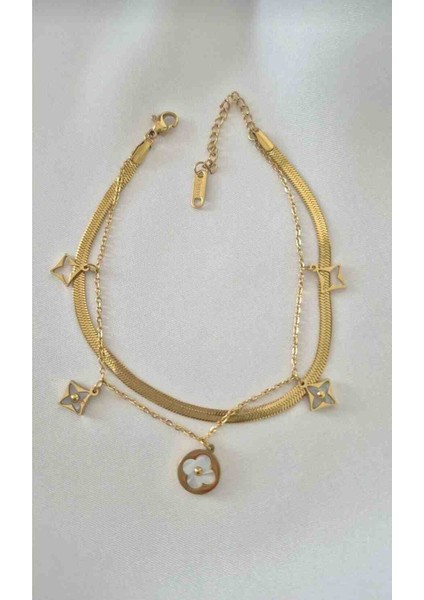 Gold Italyan Zincir Sallantılı Çelik Halhal fiyatları