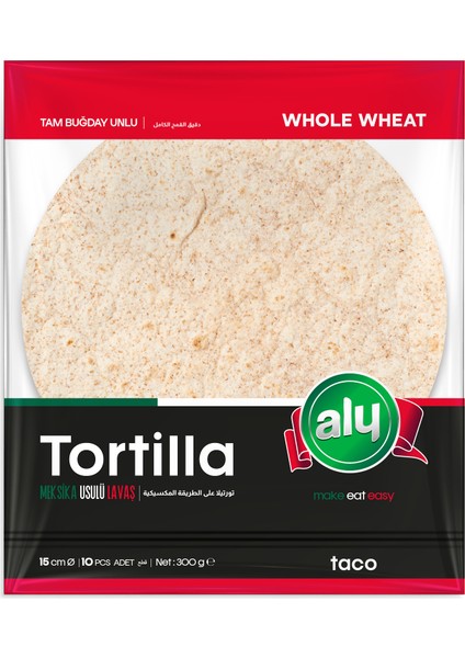 Tam Buğdaylı Tortilla 15 cm 10' Lu